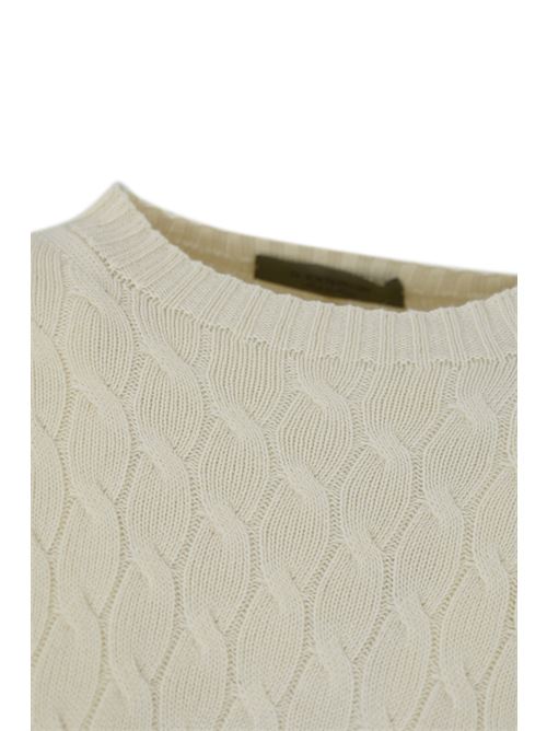 Maglia intrecciata in misto cashmere D. Exterior | 591263LATT